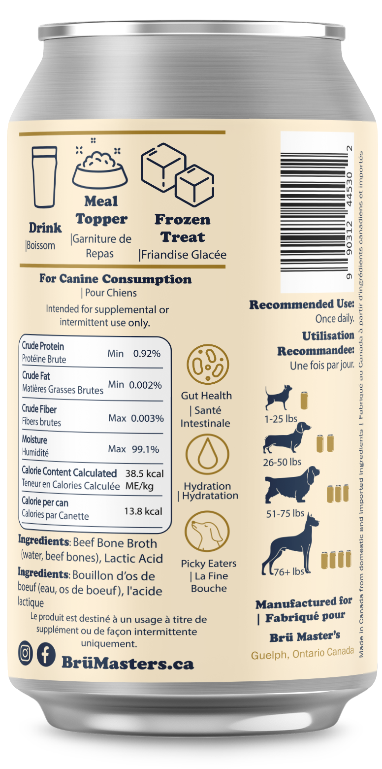 BruMaster's Premium Dog Beer - Can Back