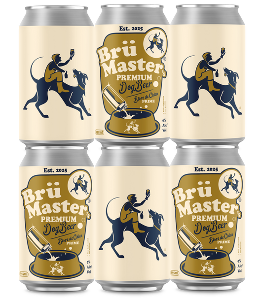 BruMaster's Premium Dog Beer - Six-Pack
