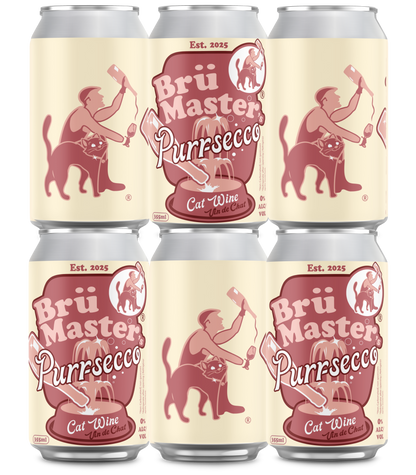 BruMaster's Purr-secco – Premium Cat Wine - Six Pack